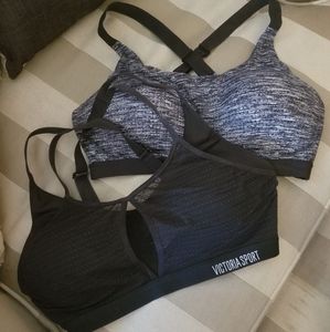 Two Victoria's Secret sports bras 36D